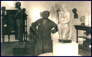 De kunstenaar in 1958